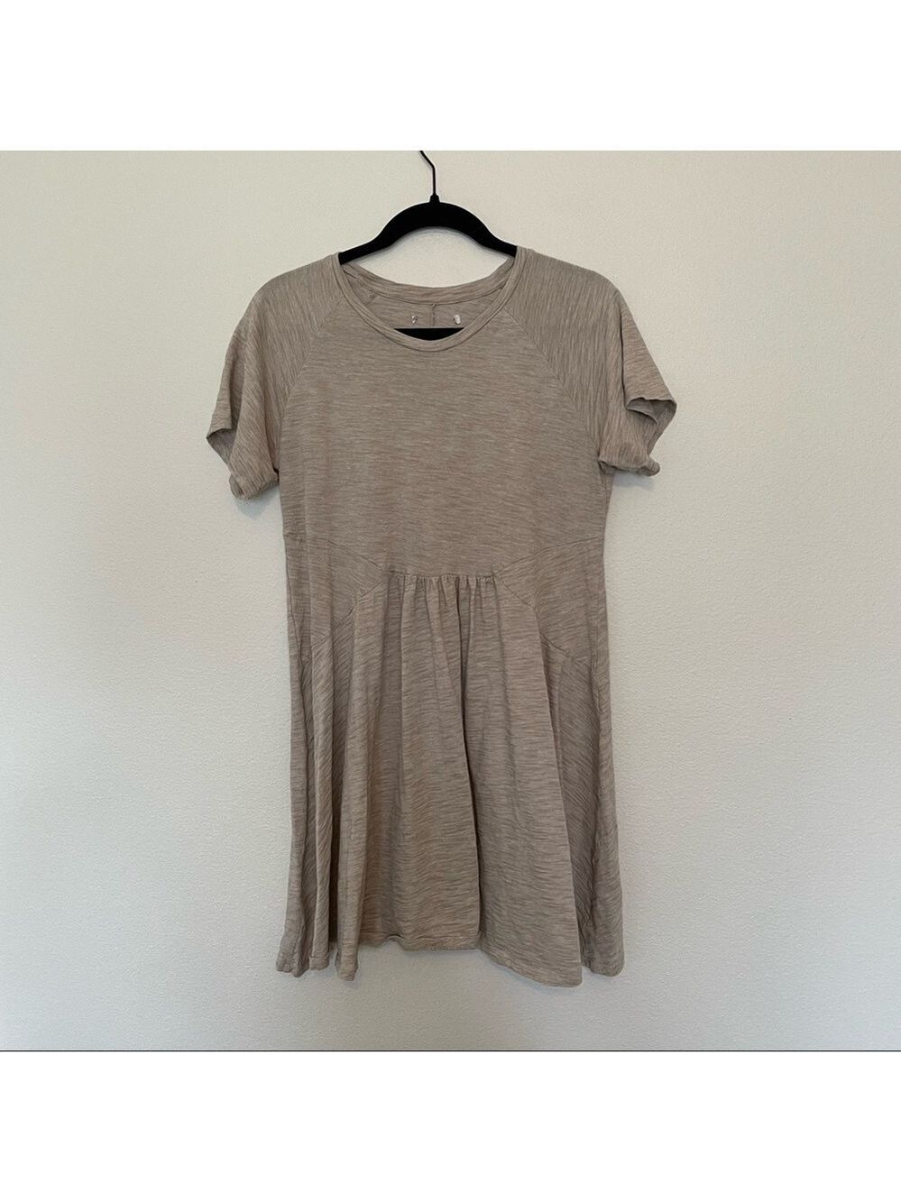 Known Supply short sleeve tan baby doll Dress Size M